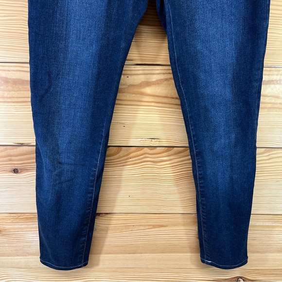 Frame Denim 27 Le Skinny de Jeanne Crop Dark Wash Stretch Denim - Picture 2 of 14
